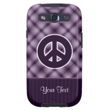 Lila Friedenszeichen Galaxy S3 Schutzhüllen