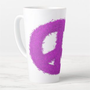Lila Friedenszeichen Milchtasse