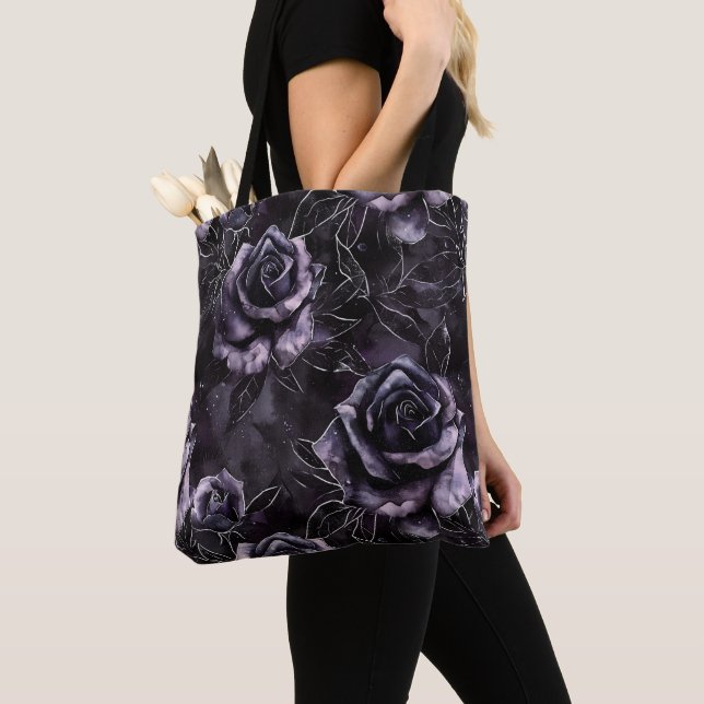 Lila Friedhof Rose Gothic Occult Tasche (Von Nahem)