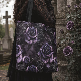 Lila Friedhof Rose Gothic Occult Tasche