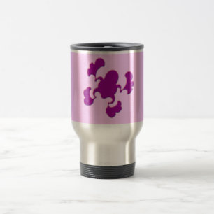 Lila Froggy-Design Reisebecher