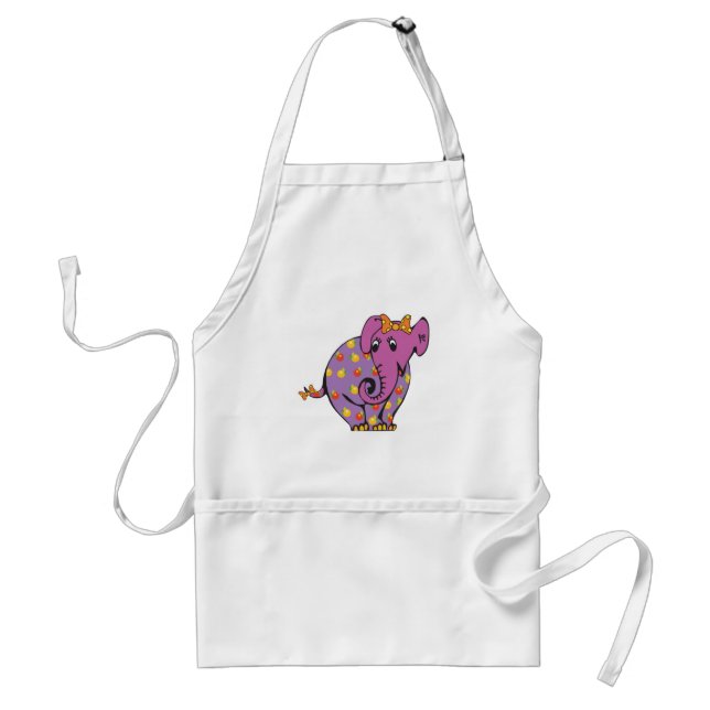 lila fruchtiger Elefant Schürze (Vorne)