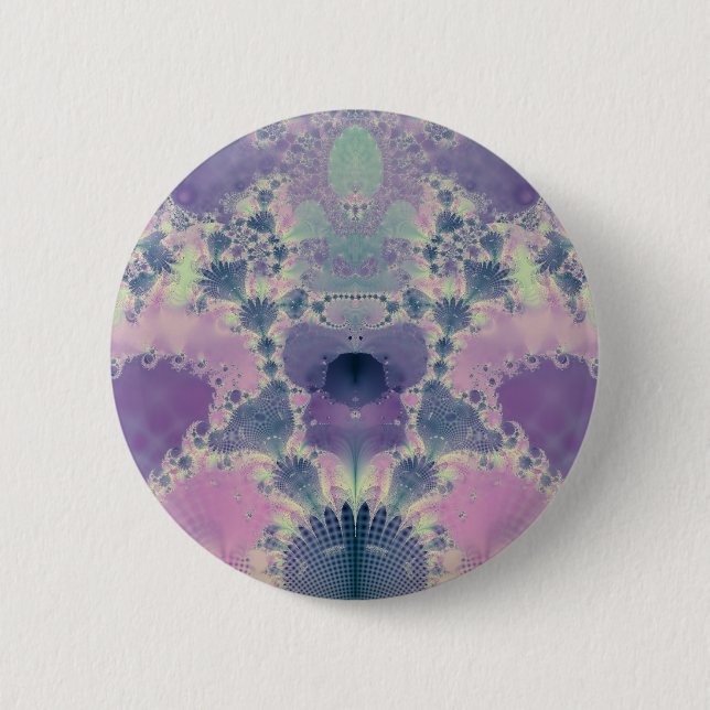 Lila Frühling Button (Vorderseite)