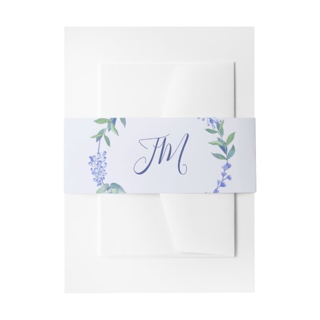 Lila Frühlingsblumenzeremonie Einladungsbanderole (Vorderseite Beispiel)