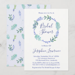 Lila Frühlingsherd Brautparty lädt ein Einladung