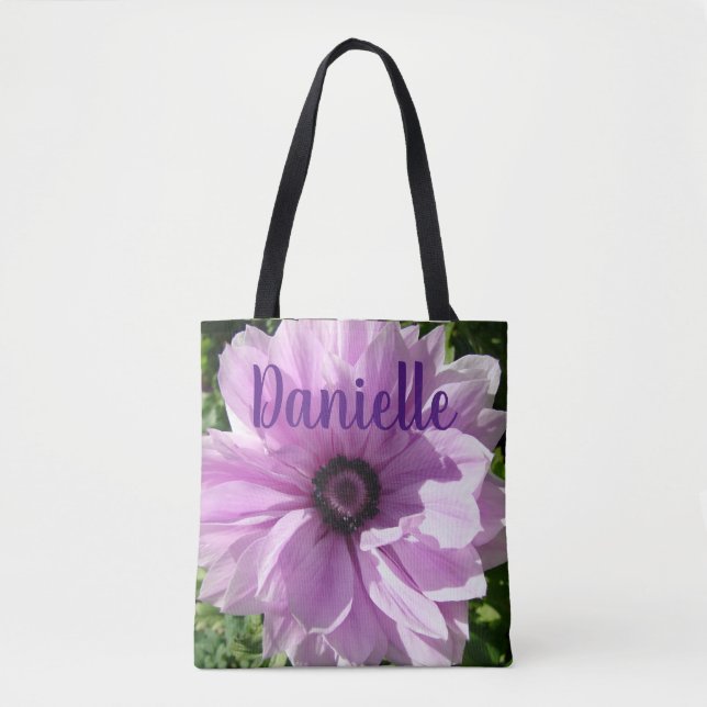 Lila Frühlingszwiebeln Blumenzwiebeln Blume Name T Tasche (Vorderseite)