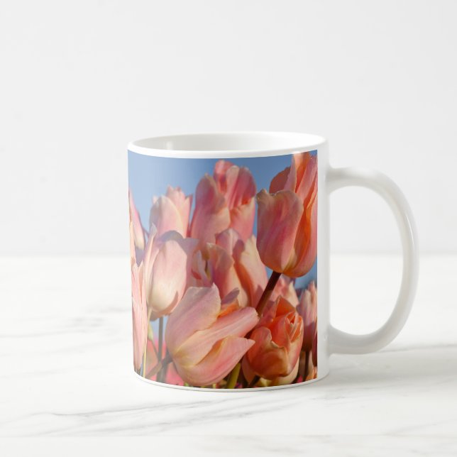 Lila Frühlingtulis Kaffeetasse (Rechts)