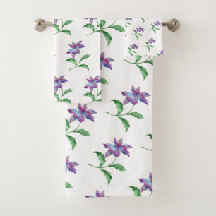 LILA FRÜHSTÜCK BADEZIMMER TOWEL SET