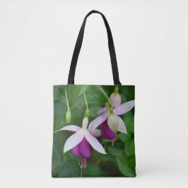 Lila Fuchsien-Blume mit weißem Sepal Tasche