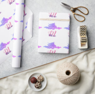 lila Funkeln, das Sie gelassen nennen Geschenkpapier