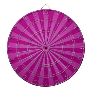 Lila funkige Sonnenstrahlen Retro-Streifen Dartscheibe