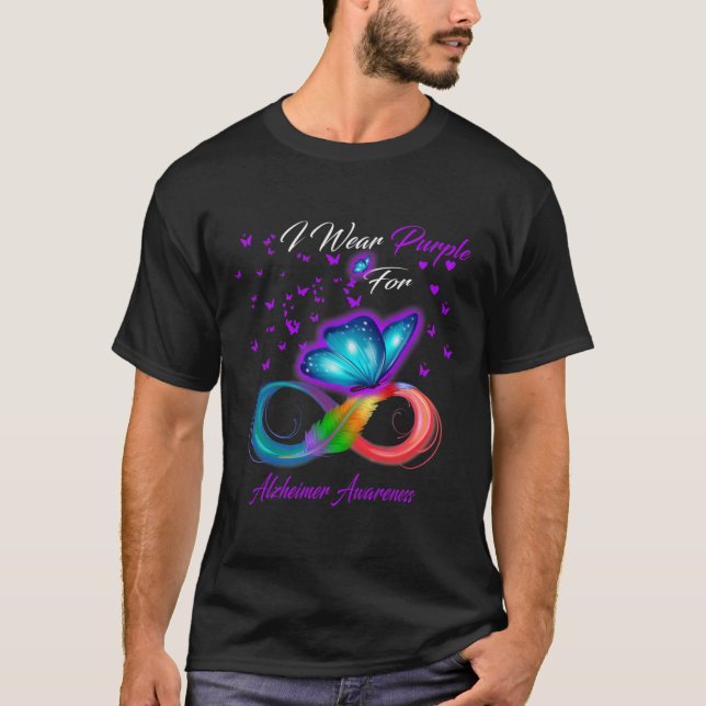 Lila für Alzheimerheimer Sensibilisierung 1 T-Shirt (Vorderseite)