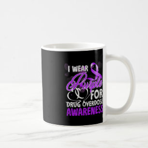 Lila für das Bewusstsein einer Arzneimittelüberdos Kaffeetasse