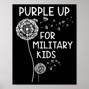 Lila für den Monat des Militärs für militärische K Poster