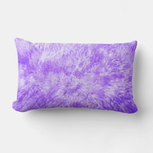 Lila Fur Frenzy Lendenkissen