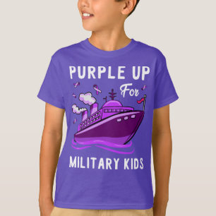 Lila für Kinder, die in einer Familie zusammenpass T-Shirt