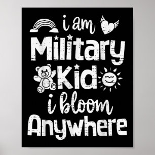 Lila für Kinder, die militärisch unterstützt werde Poster