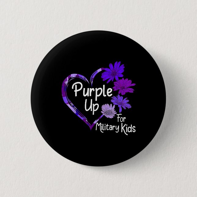 Lila für militärische Kinder Button (Vorderseite)