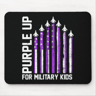 Lila für militärische Kinder Kleinkind Frauen Jung Mousepad