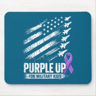 Lila für militärische Kinder Monat des militärisch Mousepad