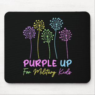 Lila für militärische Kinder - Monat des Militärs Mousepad