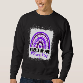 Lila für militärische Kinder Monat Militärkind R Sweatshirt