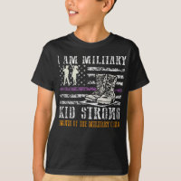 Lila für militärisches Kind unter Regenbogen