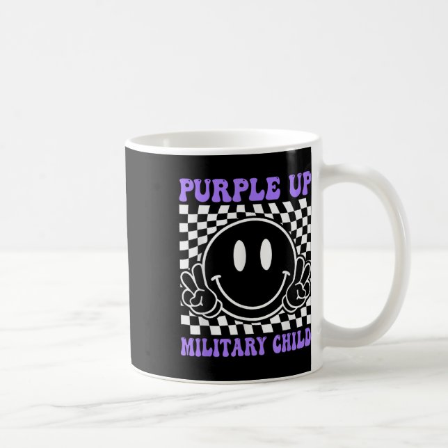 Lila für Militärkinder Kaffeetasse (Rechts)
