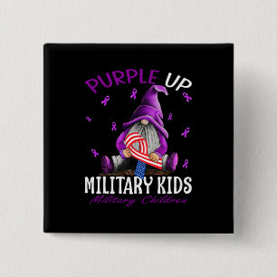 Lila für Militärkinder - Monat Button