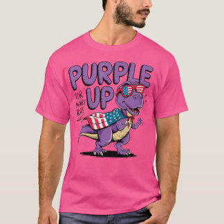 Lila für Militärkinder - Monat D T-Shirt