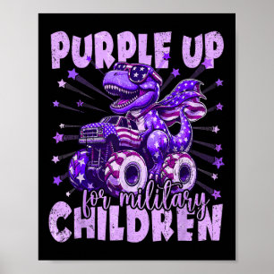 Lila für Militärkinder Monat Militärkind D Poster