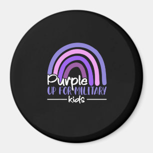 Lila für Militärkinder Rainbow Militär Magnet