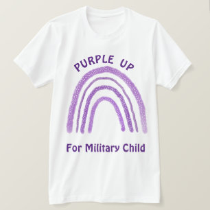 Lila für Militärkinder T-Shirt
