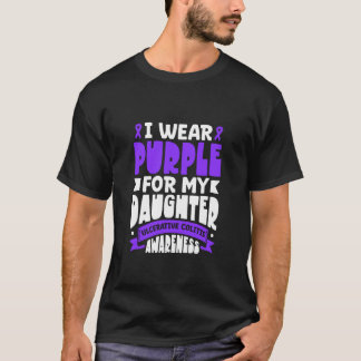 Lila für Tochter - Colitis-Unterstützung T-Shirt