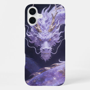 Lila Galaxie-Drache   Mystischer Kosmischer Drache iPhone 16 Plus Hülle