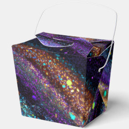 Lila Galaxie Geschenkschachtel