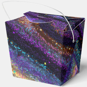 Lila Galaxie Geschenkschachtel