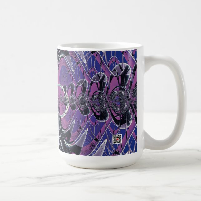 Lila Galaxie Kaffeetasse (Rechts)