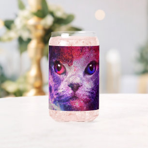 Lila Galaxie-Katze  Dosenglas
