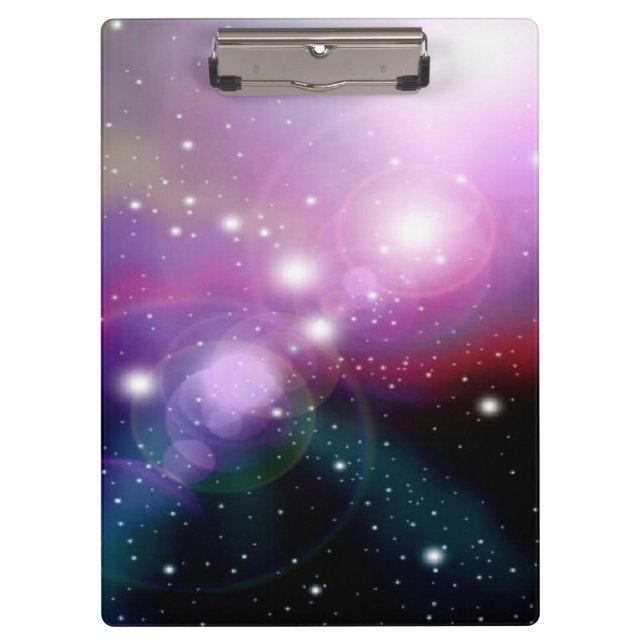 Lila Galaxie Klemmbrett (Vorderseite)
