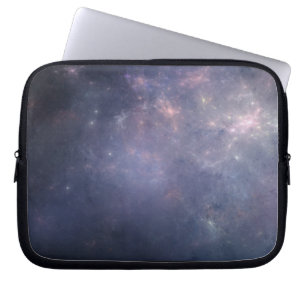 Lila Galaxie mit Sternen Laptopschutzhülle