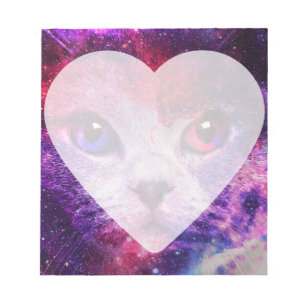 Lila Galaxie Notizblock