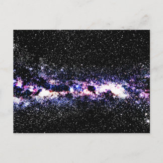 Lila Galaxie Postkarte