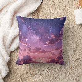 Lila-Galaxie-Sonnenuntergangs-Wurfkissen Kissen