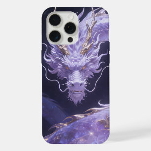 Lila Galaxiedrache Mystischer Kosmischer Drache iPhone 15 Pro Max Hülle