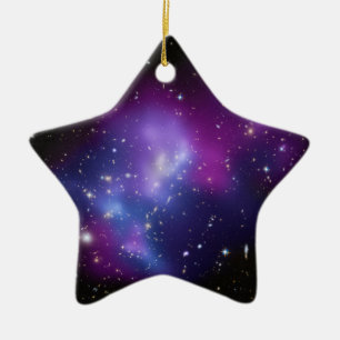 Lila Galaxienhaufen Himmelsraum Foto Stern Keramikornament