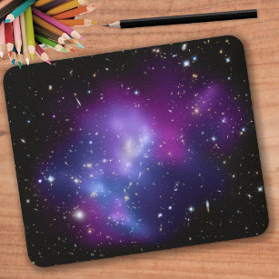 Lila Galaxy Cluster Celestial Foto Mousepad