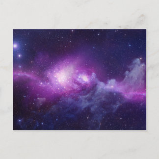 LILA GALAXY POSTKARTE
