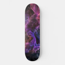 Lila Galaxy-Skateboard