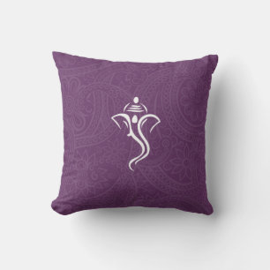 Lila Ganesha Pillow Kissen